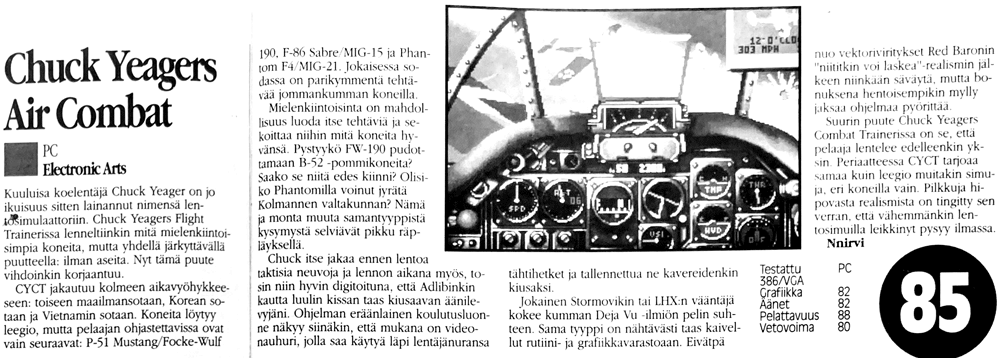 Chuck Yeagers Air Combat